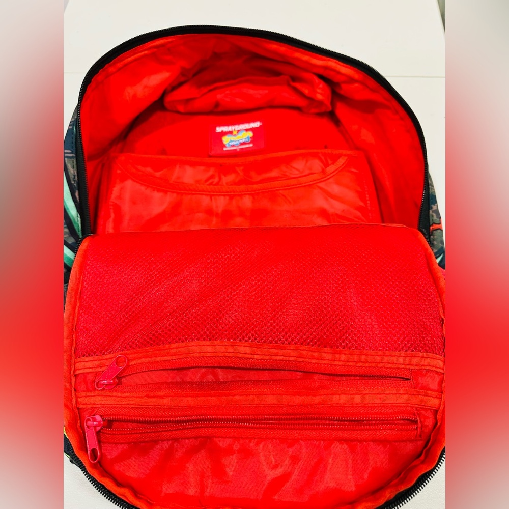 Sprayground Backpack‎ Bookbag, ULTRA RARE - SpongeBob Crayon Mayhem - Picture 10 of 12